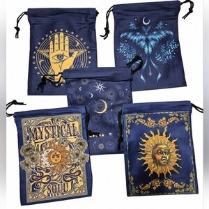 Tarot Deck Drawstring Storage Pouch